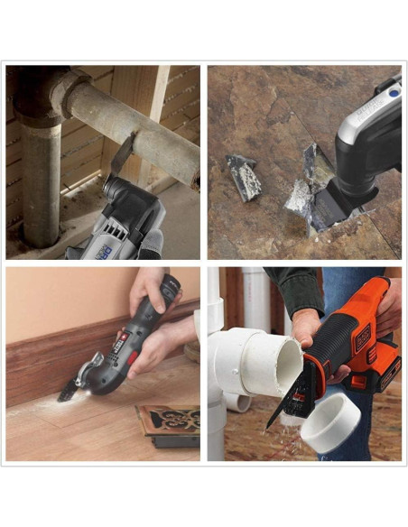 25 Cuchillas de Sierra Oscilante HYSHIER para Madera y Metal