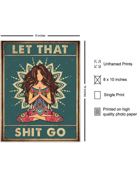 Arte de Pared Zen Decor - Marco Roble Blanco 20x25 cm