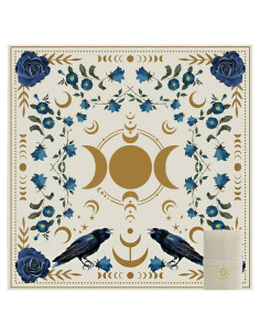 Tela de Altar de Tarot Knana - Alfombrilla de Lectura 75x75cm