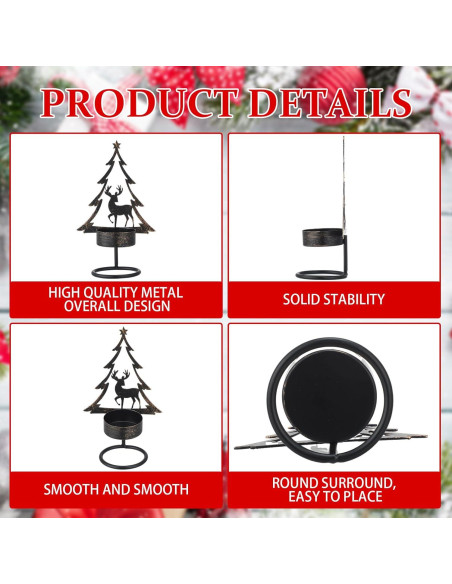 Soporte para Velas Tealight Sieral 9 Pcs Metal Bronce 14 cm