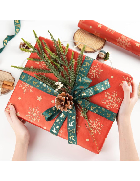 30 Ramas de Pino Norfolk HOHOTIME para Decoración Navideña