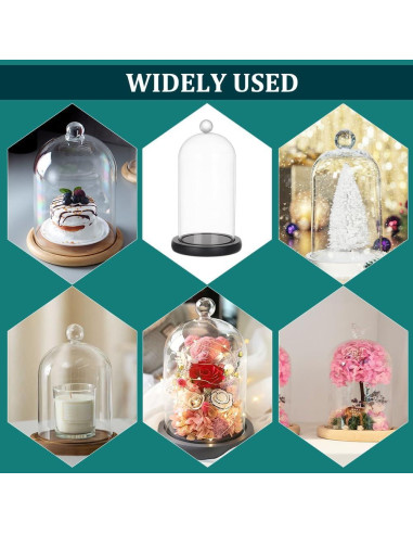 Campana de Vidrio Cloche PH PandaHall 21.5x11.5 cm Decorativa