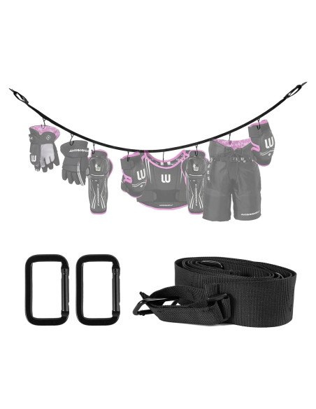 Soporte de Hockey Portátil JYSILIYH 147 cm con 2 Ganchos Ajustables