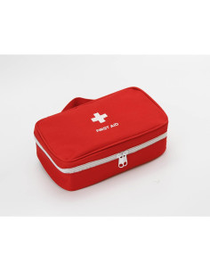 Bolsa de Primeros Auxilios Vacía TOPASION 24x14 cm Roja 2