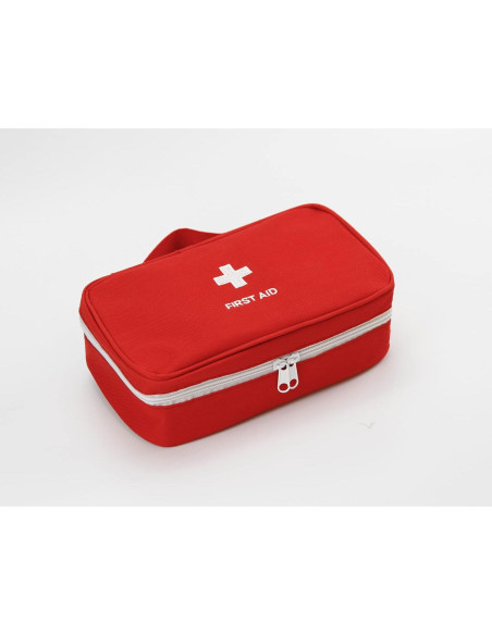 Bolsa de Primeros Auxilios Vacía TOPASION 24x14 cm Roja