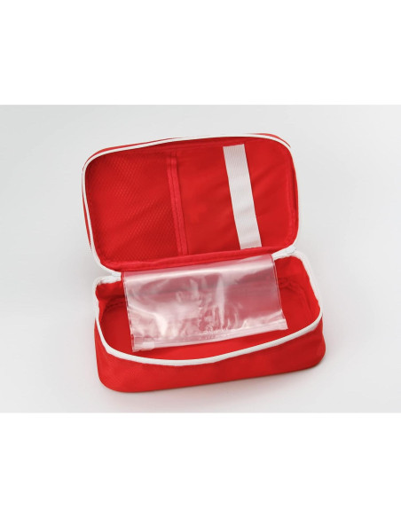 Bolsa de Primeros Auxilios Vacía TOPASION 24x14 cm Roja