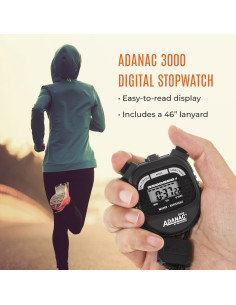 Cronómetro Digital Marathon Adanac 3000 - Precisión 1/100s 2