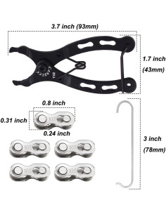 Kit de Herramientas para Reparar Cadenas de Bicicleta Saipe - 10 Velocidades 2