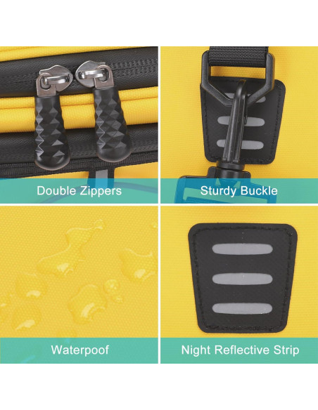 Bolsa de Soporte para Bicicleta MOSISO Amarilla 8L Impermeable