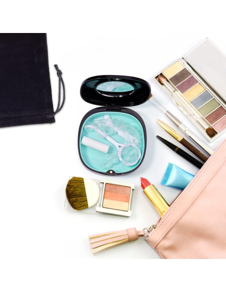 Caso de Retenedor Doboli Negro con Ventilación y Espejo