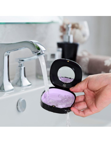 Caso de Retenedor Doboli Negro con Ventilación y Espejo