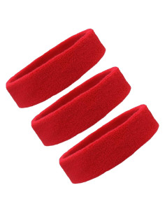 Bandas para Sudor Kenz Laurenz Diadema Elástica Roja 17.78x5.08cm