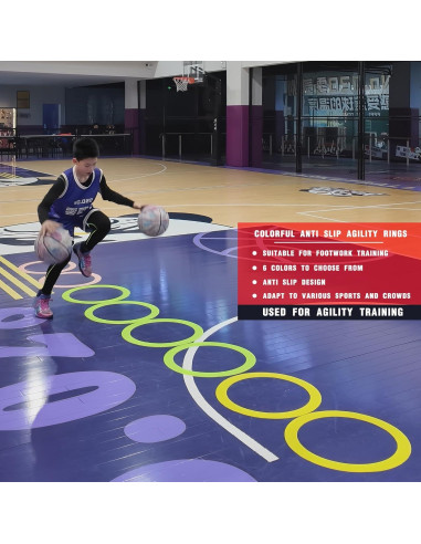 Anillo de Agilidad Antideslizante Bibahala - 3 Pcs, 47.4 cm