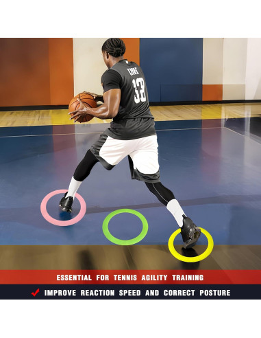 Anillo de Agilidad Antideslizante Bibahala - 3 Pcs, 47.4 cm