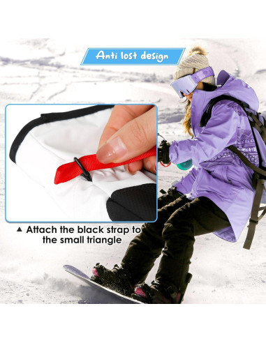 Correa Ajustable para Guantes de Esquí XMJY - 2 Pares