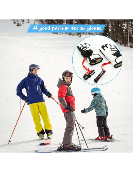 Correa Ajustable para Guantes de Esquí XMJY - 2 Pares