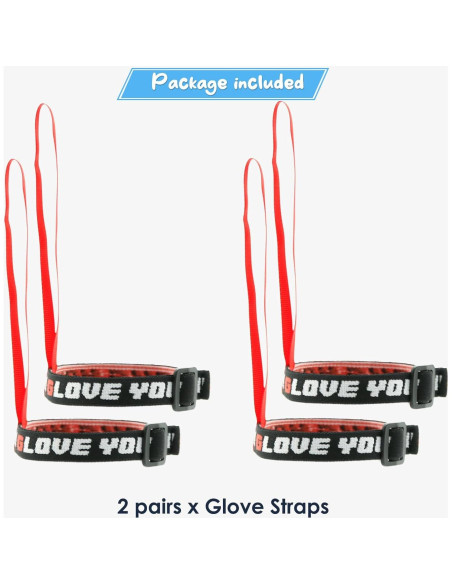 Correa Ajustable para Guantes de Esquí XMJY - 2 Pares