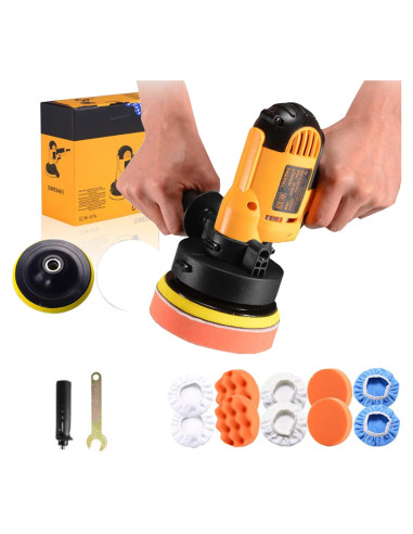 Pulidor Orbital CJC 600W con Velocidad Variable para Coche y Muebles