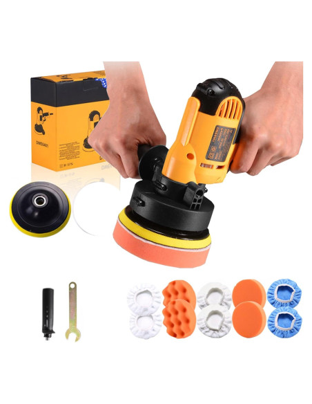 Pulidor Orbital CJC 600W con Velocidad Variable para Coche y Muebles