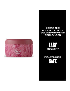 Contenedor de Comida Aislado S'nack S'well 0.3L Rosa 2