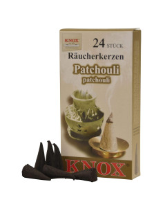 Conos de Incienso Pachulí Knox - 24 Piezas Alemanes