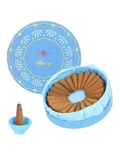 Conos de Incienso Motiya Boond - Jazmín Puro Natural 25 Unidades