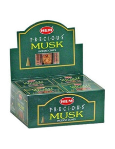 Conos de Incienso Hem Precious Musk - 40 Conos Almizcle