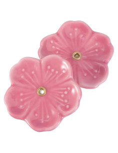 Plato de Incienso Cerámica Didiseaon 2 Pcs Floral 4.2 cm