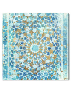 Arte en Lienzo Abstracto Oliver Gal 40x40 cm Azul