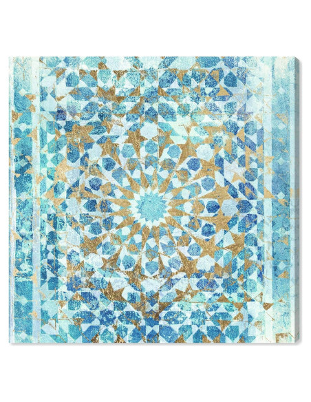 Arte en Lienzo Abstracto Oliver Gal 40x40 cm Azul