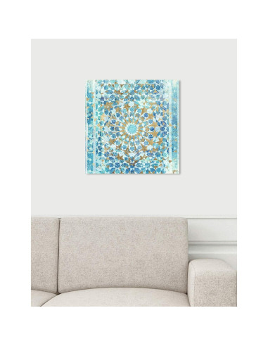 Arte en Lienzo Abstracto Oliver Gal 40x40 cm Azul