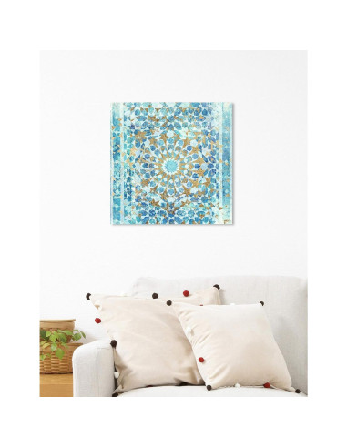 Arte en Lienzo Abstracto Oliver Gal 40x40 cm Azul