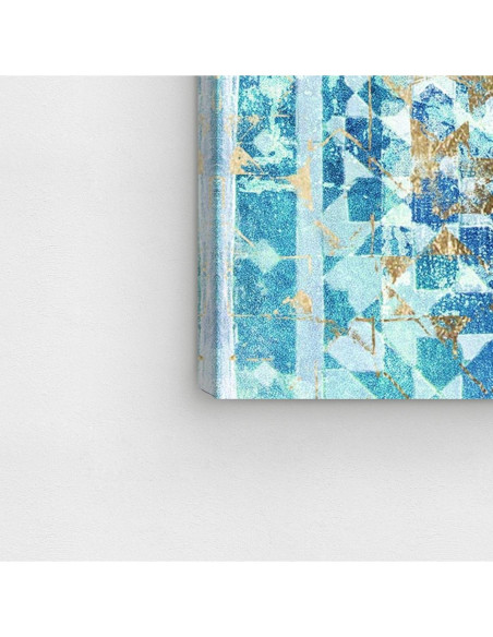 Arte en Lienzo Abstracto Oliver Gal 40x40 cm Azul