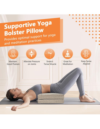 Almohada de Suelo para Meditación ECISZ 61x61 cm Plegable