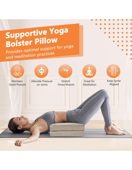 Almohada de Suelo para Meditación ECISZ 61x61 cm Plegable