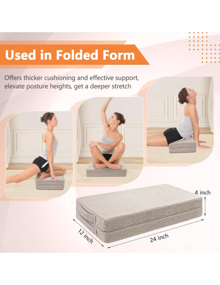 Almohada de Suelo para Meditación ECISZ 61x61 cm Plegable