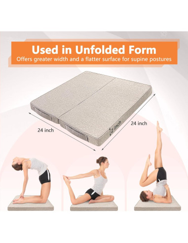 Almohada de Suelo para Meditación ECISZ 61x61 cm Plegable