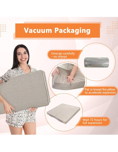 Almohada de Suelo para Meditación ECISZ 61x61 cm Plegable