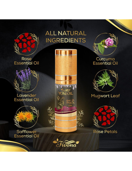 Aceite Yoni Fivona Gold Secret 81g - Hidratante Natural Femenino