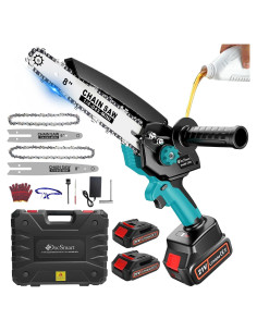 Mini Motosierra Inalámbrica DocSmart 8" y 6" con 2 Baterías