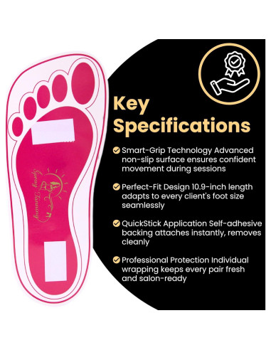 60 Pares Almohadillas Desechables Bronceado HeeStar Rosa 27.7cm