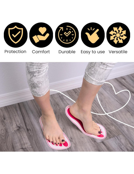 60 Pares Almohadillas Desechables Bronceado HeeStar Rosa 27.7cm