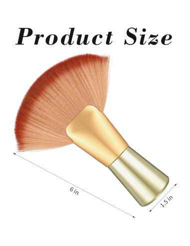 Brocha de Polvo Grande ValueBargain para Maquillaje y Bronceado 15 cm