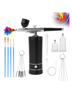 Kit de Aerógrafo Inalámbrico Crpen GX-777 con Compresor