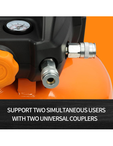 Compresor de aire FORNAX Pancake 6 Galones 150 PSI Eléctrico