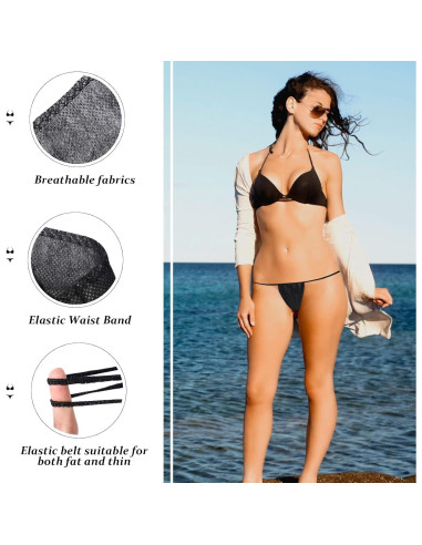 Paquete de 50 Pantalones Desechables G-String para Mujeres