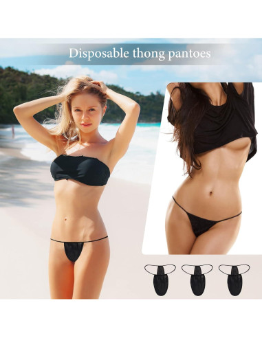 Paquete de 50 Pantalones Desechables G-String para Mujeres