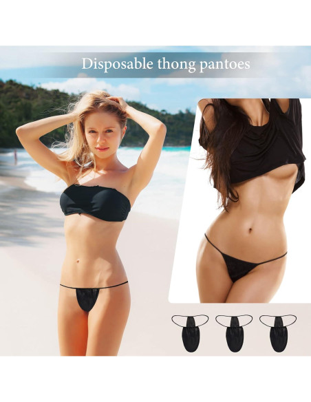 Paquete de 50 Pantalones Desechables G-String para Mujeres