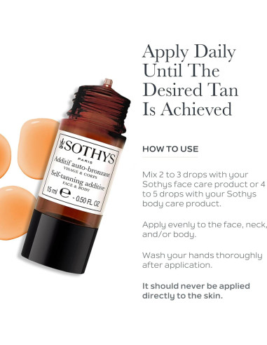 Aditivo Autobronceador SOTHYS Gotas 30ml Bronceado Gradual