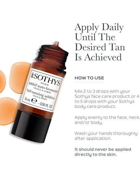 Aditivo Autobronceador SOTHYS Gotas 30ml Bronceado Gradual
